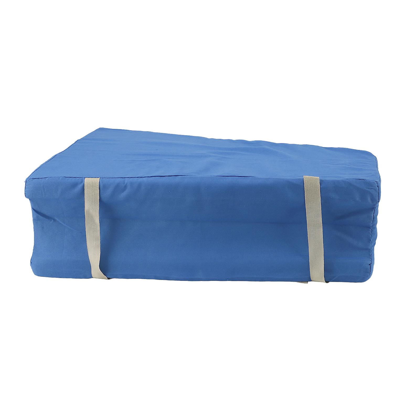 Trapezoidal Grooved Sponge Leg Cushion, Body Positioning Pillow with Strap for Bedsore Prevention and Postoperative Recovery