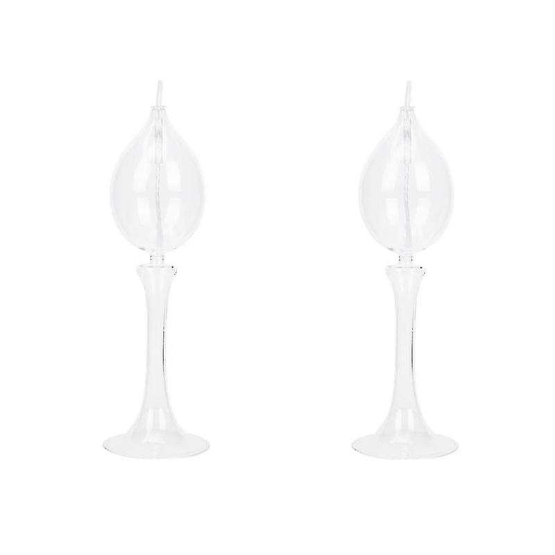2pcs Transparent Candleholder