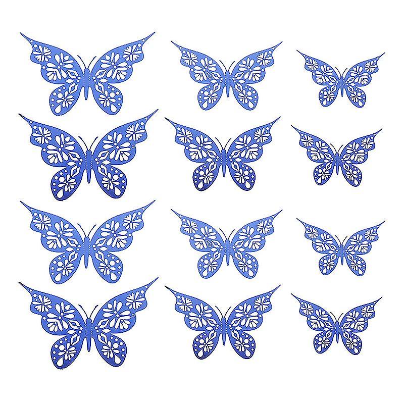 24pcs Hollow Butterflies Decal
