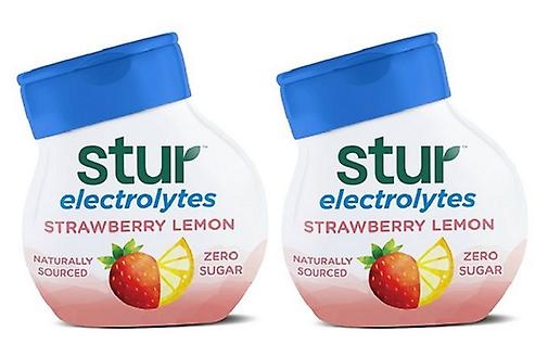 Stur Electrolytes Φράουλα Λεμόνι Γεύση Enhancer Υγρό Ποτό Mix 2 Pack