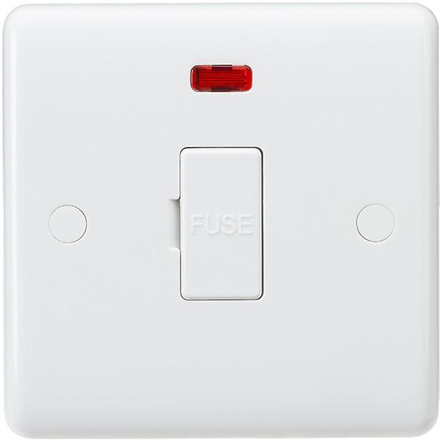 Knightsbridge Curved Edge 13A Fused Spur Unit with Neon - CU6000N