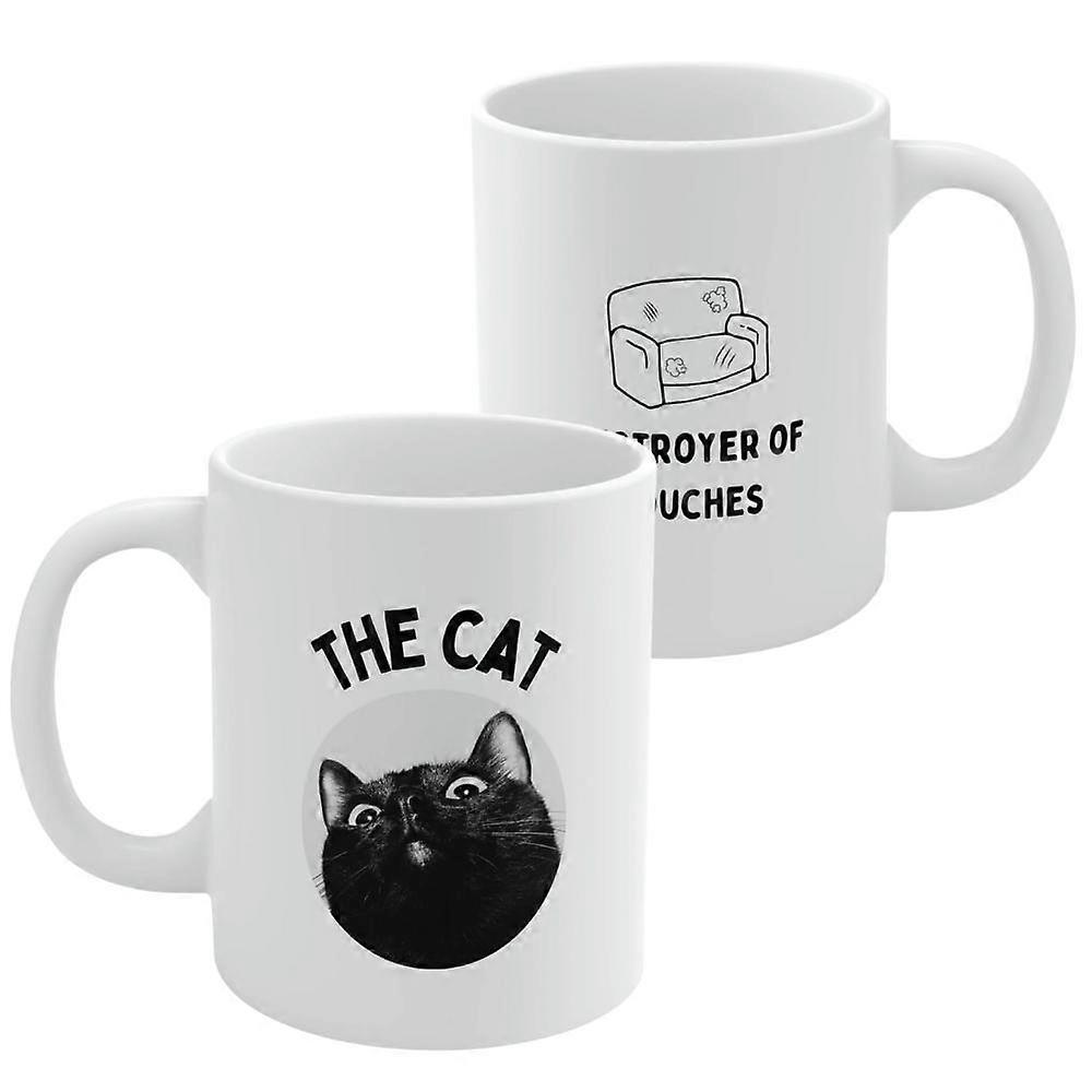 De Cat Destroyer van Couches Coffee Tea Mug