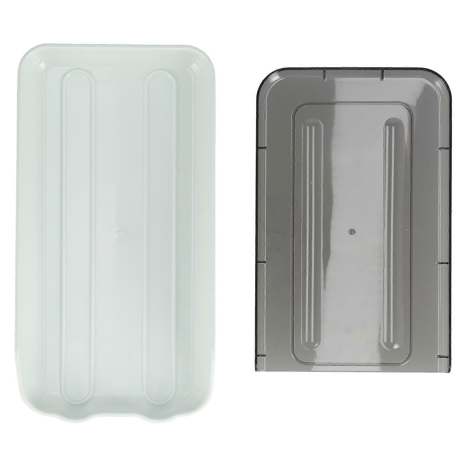 Refrigerator Egg Storage Box Automatic Rolling Transparent Egg Organizer Rack With Cover