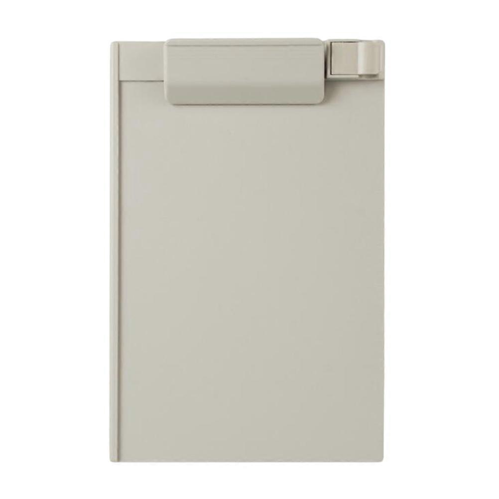 Kunststoff A5 Klemmbrett Profil Clip Hartfaserplatte Papierhalter Schreibmappen für Schulklassenzimmer Büro (grau)