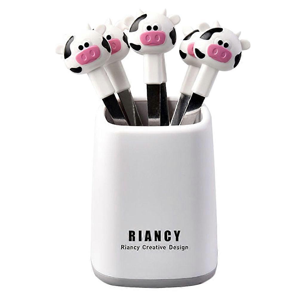 Decorated Cookies Cocktail Forks Cake Fork Buffet Fork Serving Forks Cow Forks
