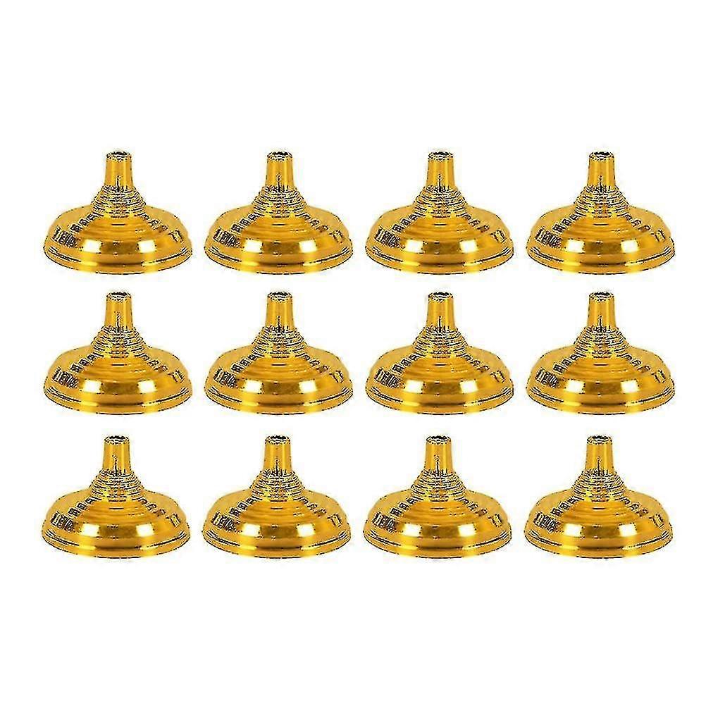 24pcs Gold Plated Flag Stands Round Flag Bracket Mini Table Flag Holders Flag Gift