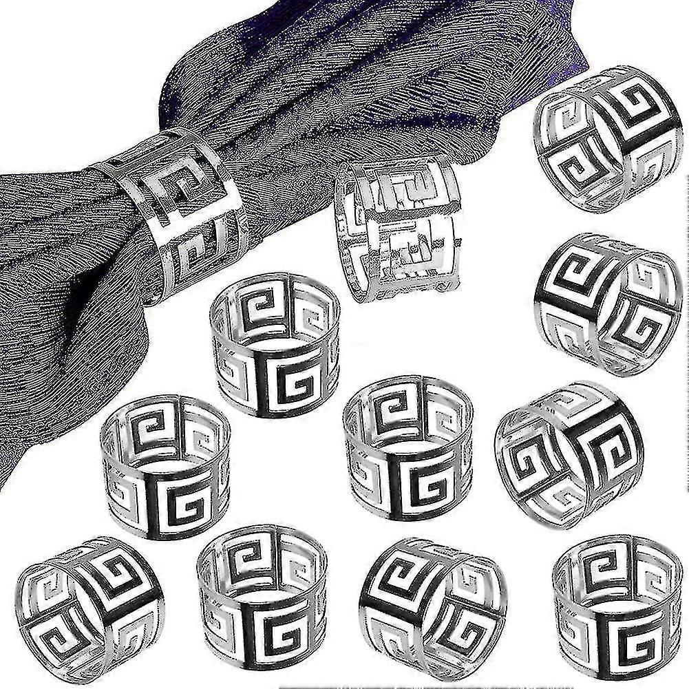 سبائك حساسة منديل خواتم مجموعة من 12، الجدول المثالي وضع منديل الديكور ل