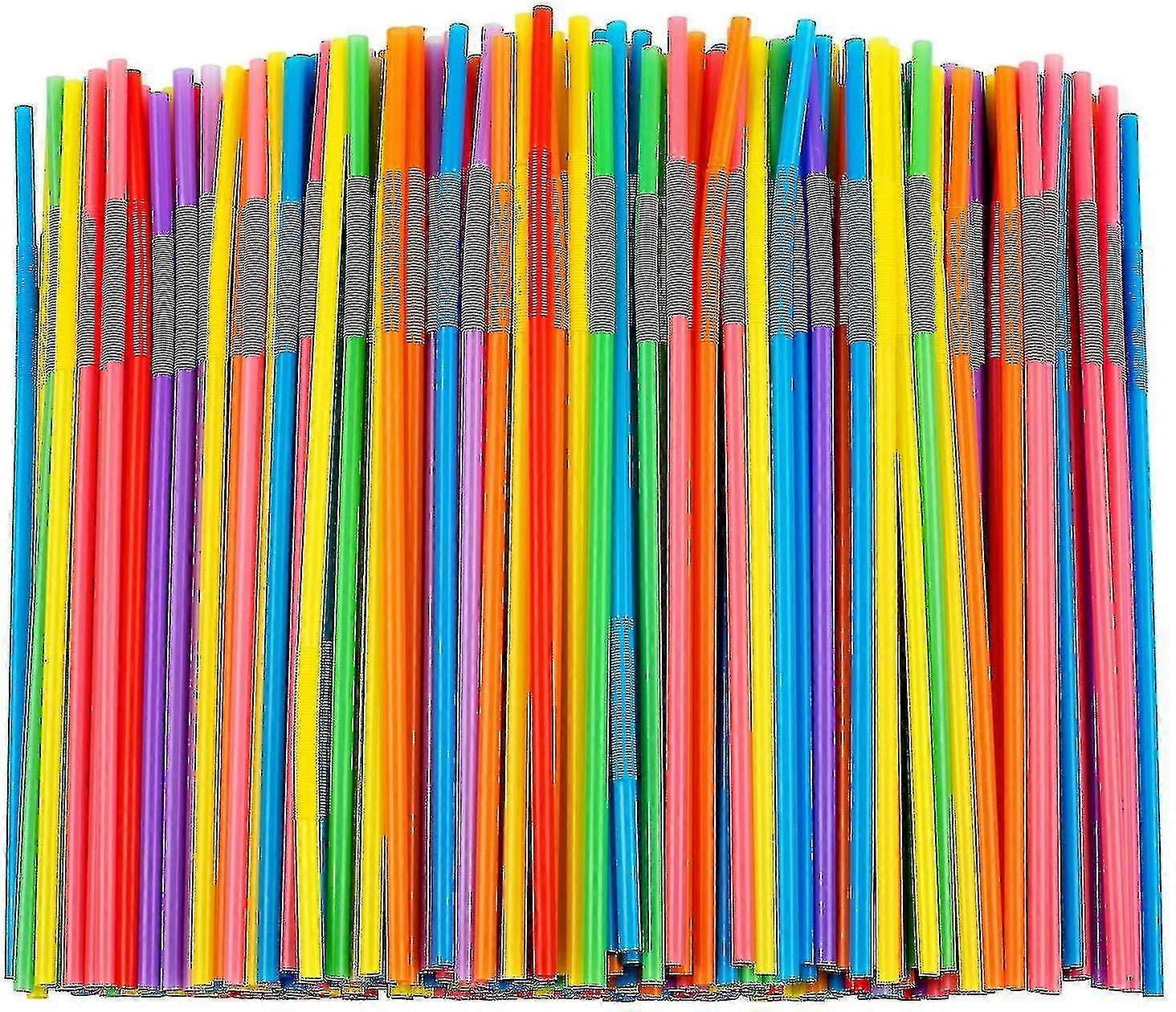 100/300/500/1000 Τεμάχια Εύκαμπτα Καλαμάκια, Bpa-free Bendy Straws