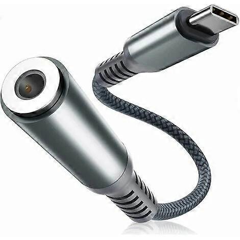 Lydadapterkabel-B15-1-B2Mørk grå-13cm