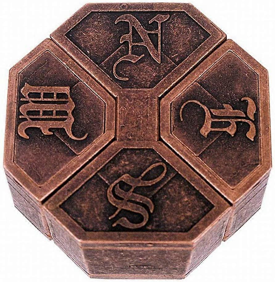 Cast Metal Alloy Puzzle Needle Lock Brain Teaser Intelligence Exercise Decryption Stress Toy