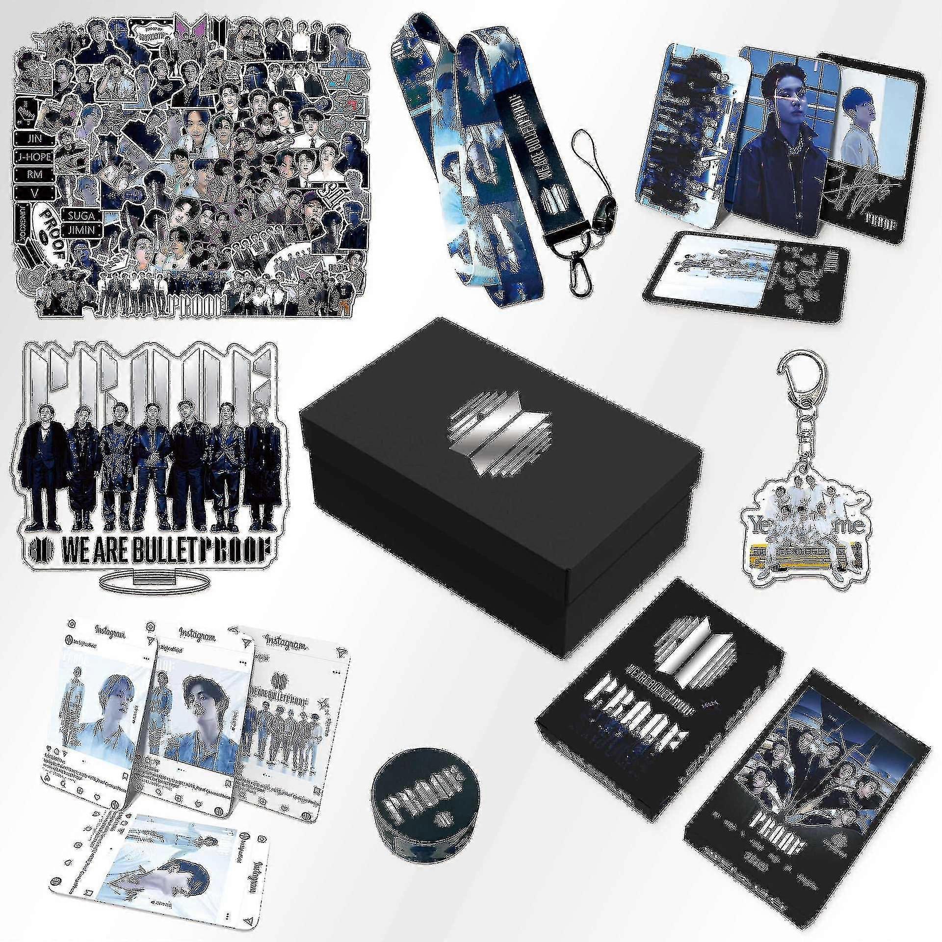 Bts هدية مربع Kpop دليل على الألبوم البضائع الحبل للماء ملصق هدية للجيش - YX