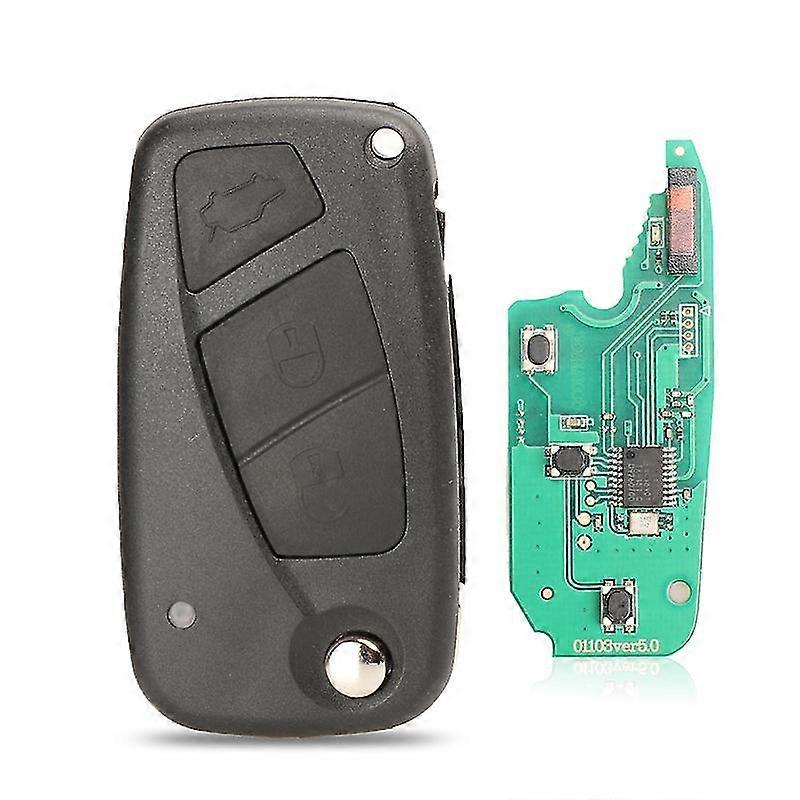 2 / 3 Buttons Flip Remote Key Delphi 433mhz For Fiat 500 Punto Ducato Stilo Panda  Bravo Key Id46 Pcf7946 / 7941 Chip