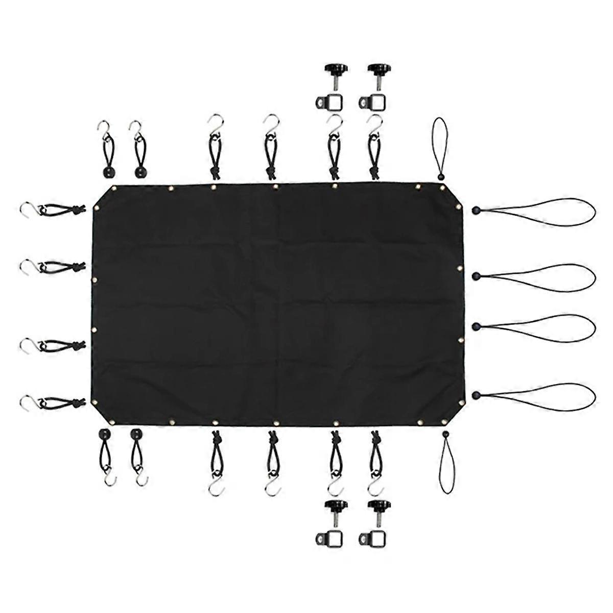 Soft Top Car Anti UV Sun Protection Sunshade Cover for 2021-2024 Insulated Net Accessories ,4 Door