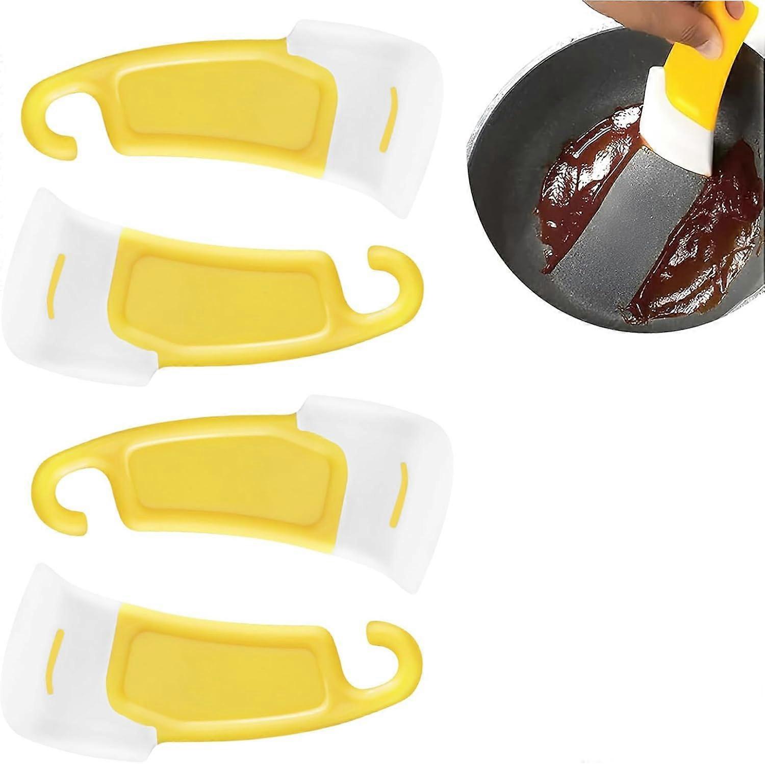 4Pcs Silicone Scrapers, Scraper Tool, 3D Printer Scraper, Plastic Scraper Tool, 3D Printer Scraper Tool