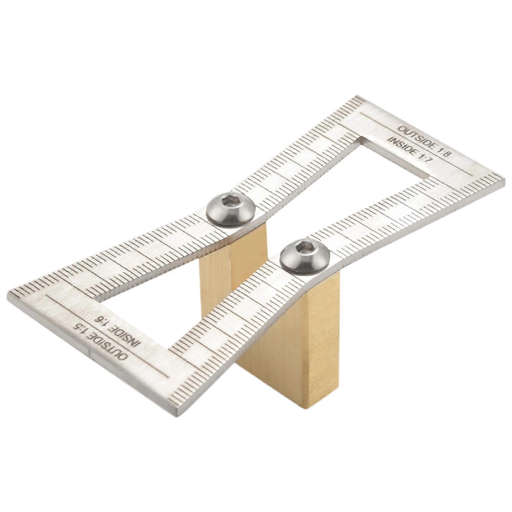 Dovetail Marker, Hand Cut Wood Joints Gauge Dovetail Guide Tool with Scale, Dovetail Template Size