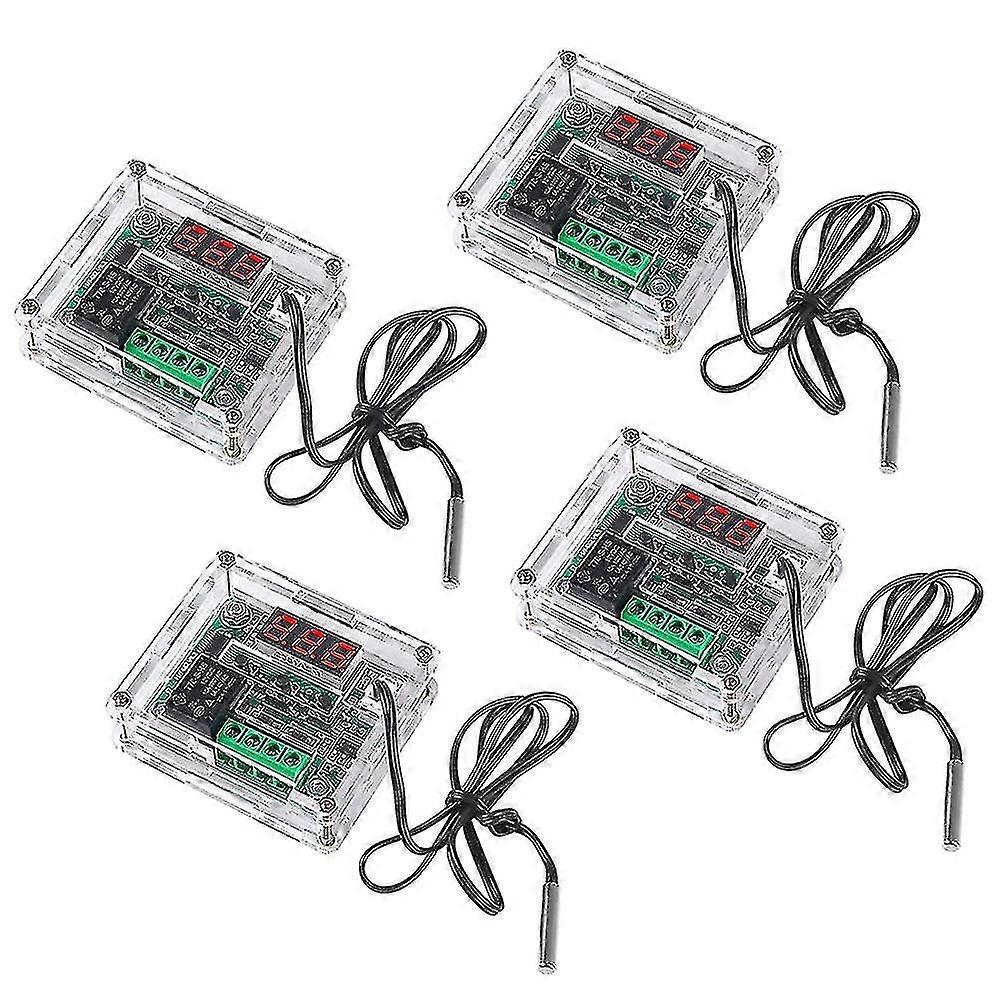 4pcs W1209 12v Dc Digital Temperature -50-110c Electronic Temperature Control Module Switch With 1 Tw