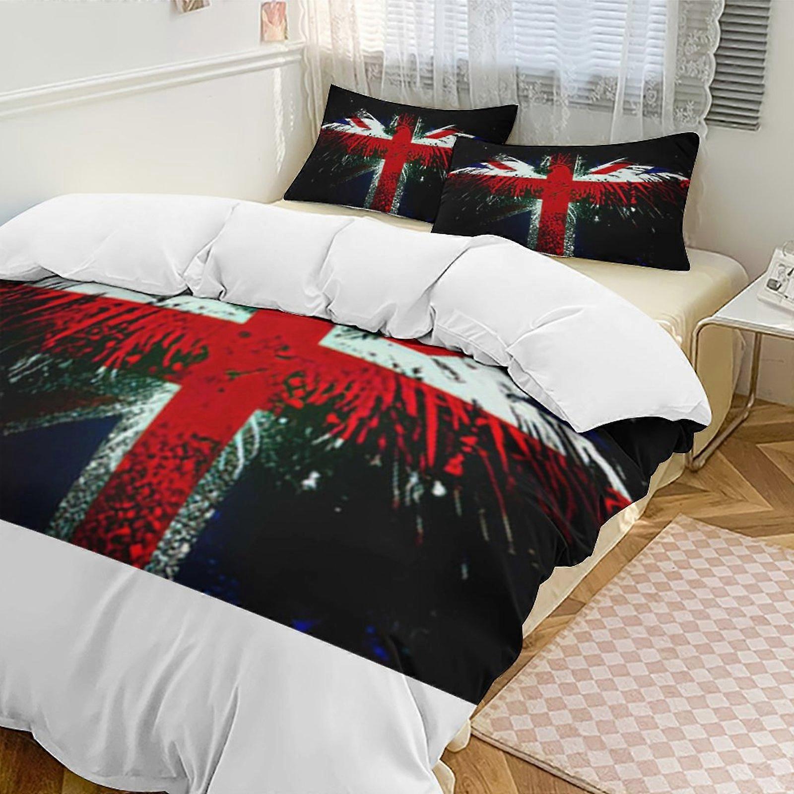 v682 アメリカ国旗 3 ピース ツインベッド セット 色あせに強いマイクロファイバー io682