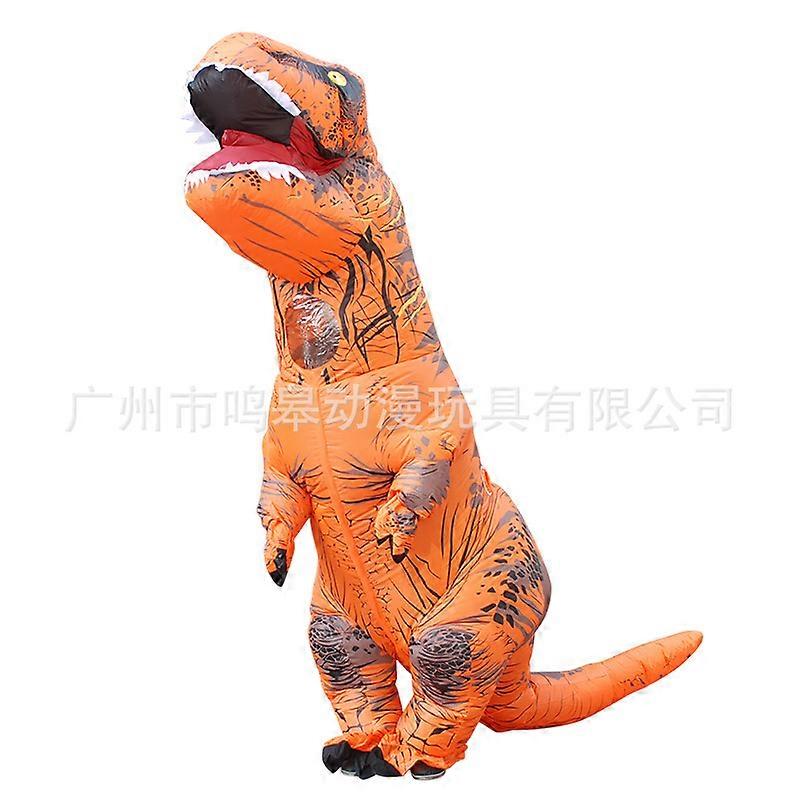 Green Alien/Brown Tyrannosaurus Inflatable Clothes Lightweight Comfortable Show Costume for Stage Performance