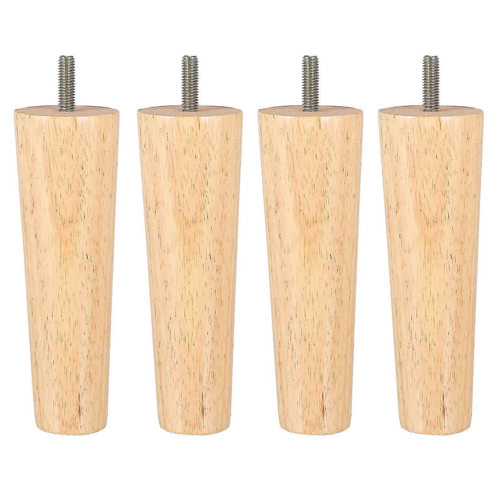 4 Pcs Tiroir Commode Chaise en bois Jambe Table Jambes Extensions Commode Jambes Canapé Pieds