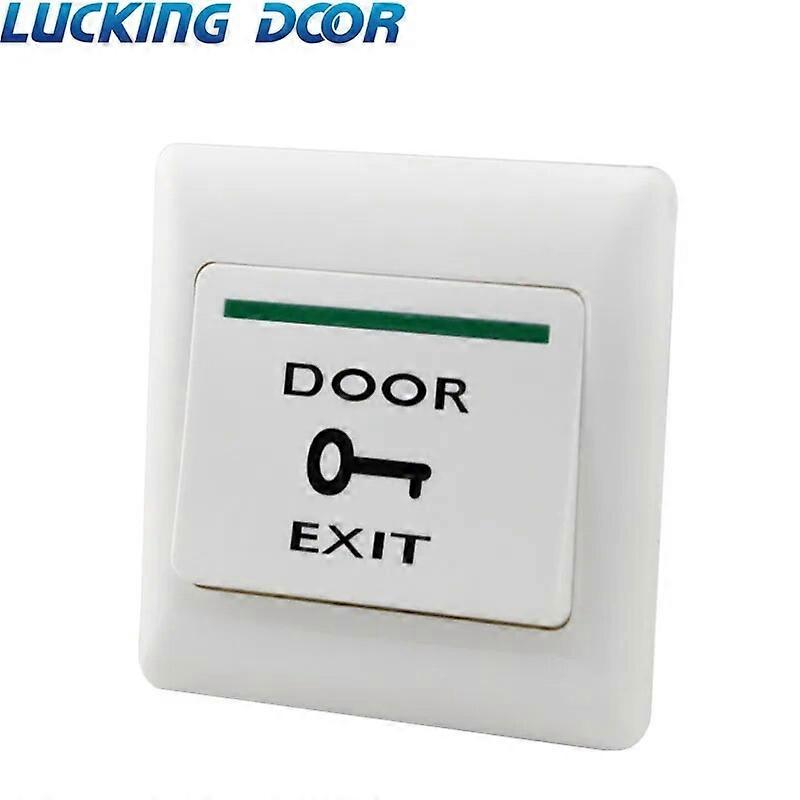 Pulsante di uscita a pressione PORTA Interruttore a pulsante di rilascio uscita porta per sistema di controllo accessi-Bianco