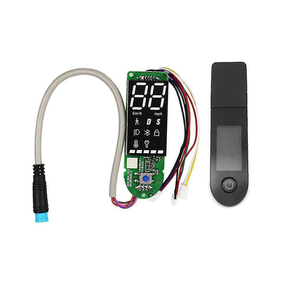 compatible con Pro Scooter Bluetooth Dashboard + Panel de interruptores Placa de circuito Scooter Meter compatible con Electric Scooter