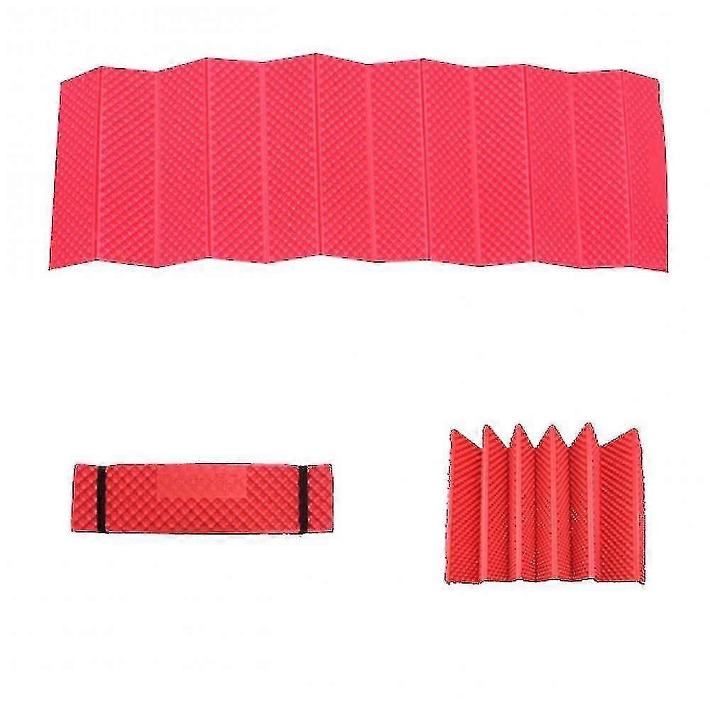 folding Nap Pad Single Moisture-proof Pad Outdoor Climbing Supplies(red)