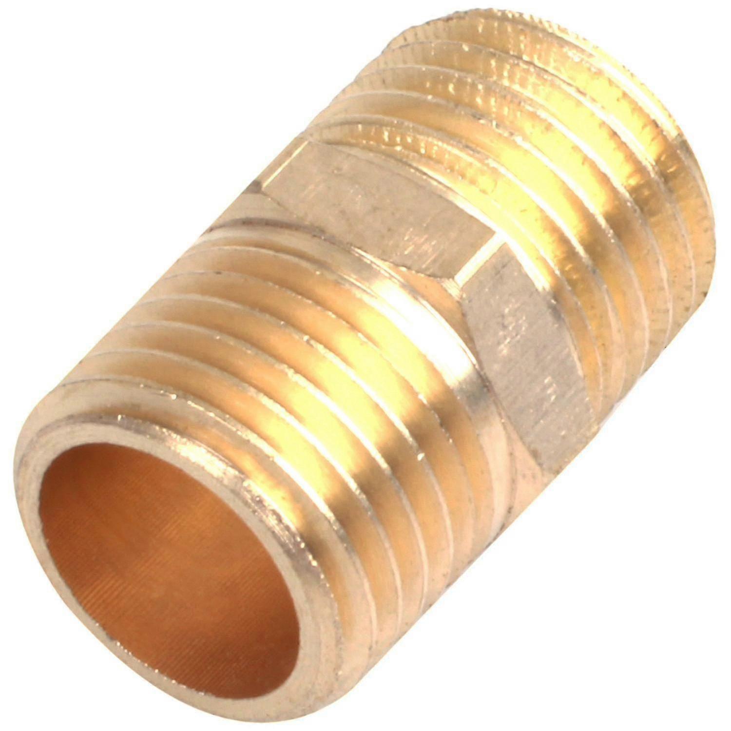 Solid Brass 1/4" Pt Male Thread Water Hose Pipe Straight Connector