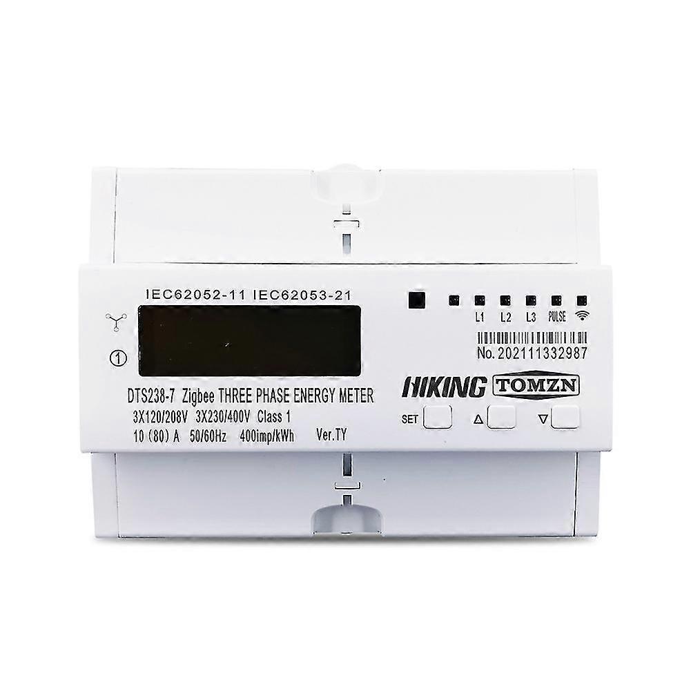 Tuya 3 Phase Din Rail Wifi Smart Energy Meter Timer Consumption Monitor Kwh Meter 3x120v 3x220v 3x