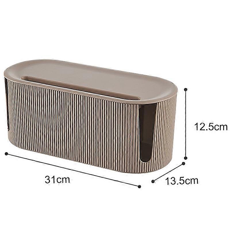 Cable Management Organizer Box with Lid Cord Organizer Box to Hide & Conceal Power Strips Cords Hider for Desk TV