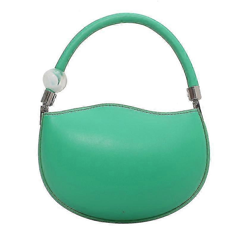 Shell Bag Small Fresh Fashion Handbag Solid Color Wild Pea Bag 1 Piece Green