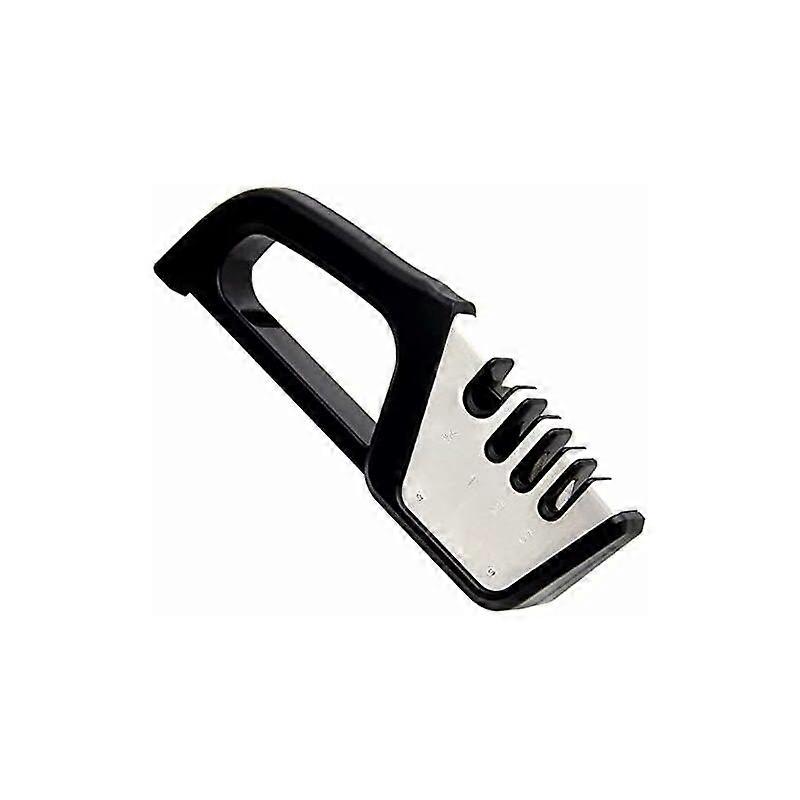 Knife Sharpener - 4 Stages with Non-Slip Base for Sharpening Kitchen Knives, Scissors, 23cm