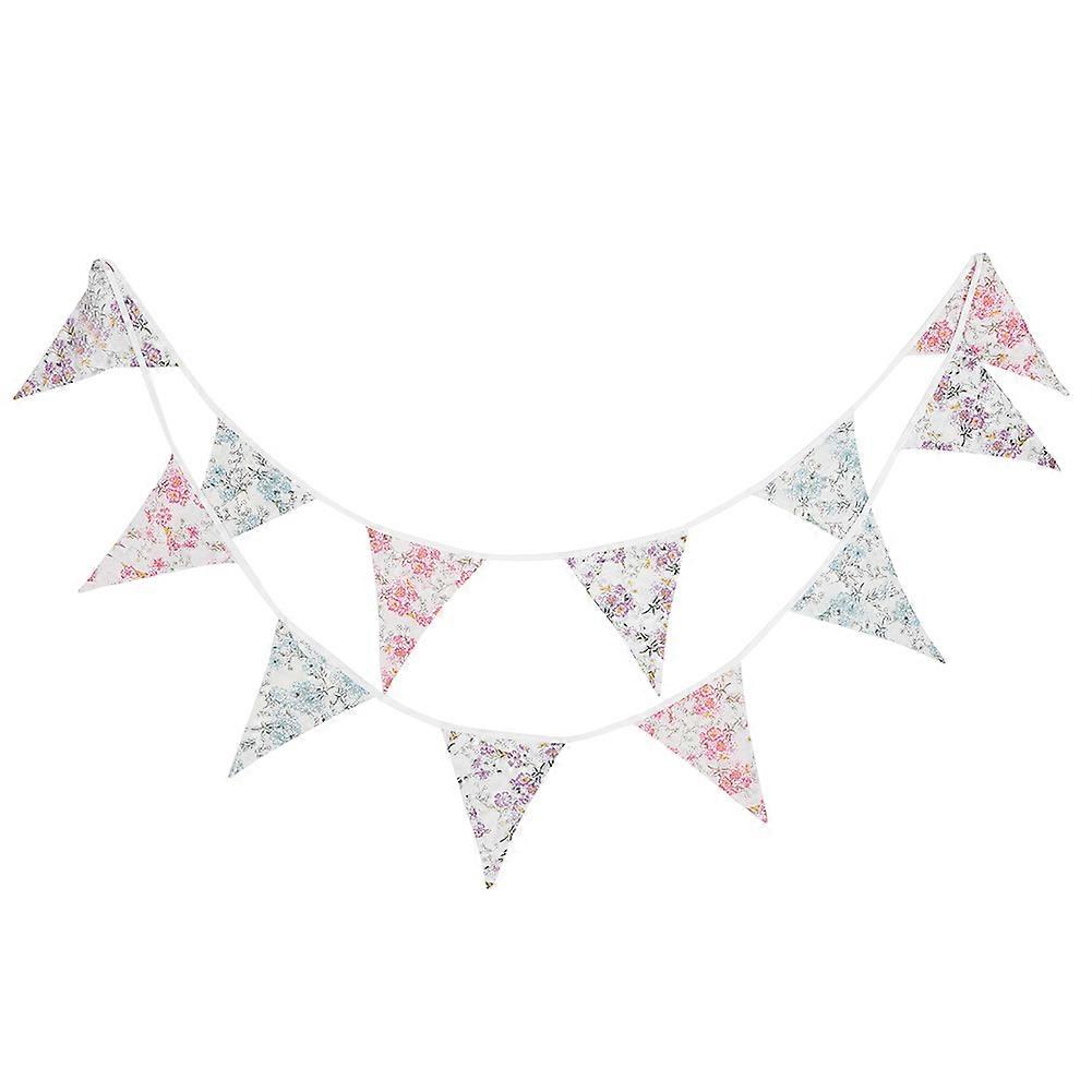 3,6 m Double-Side Colorful Flag Pennants Multicolor Bumbac Banner Bunting pentru petrecere (Tip 5)