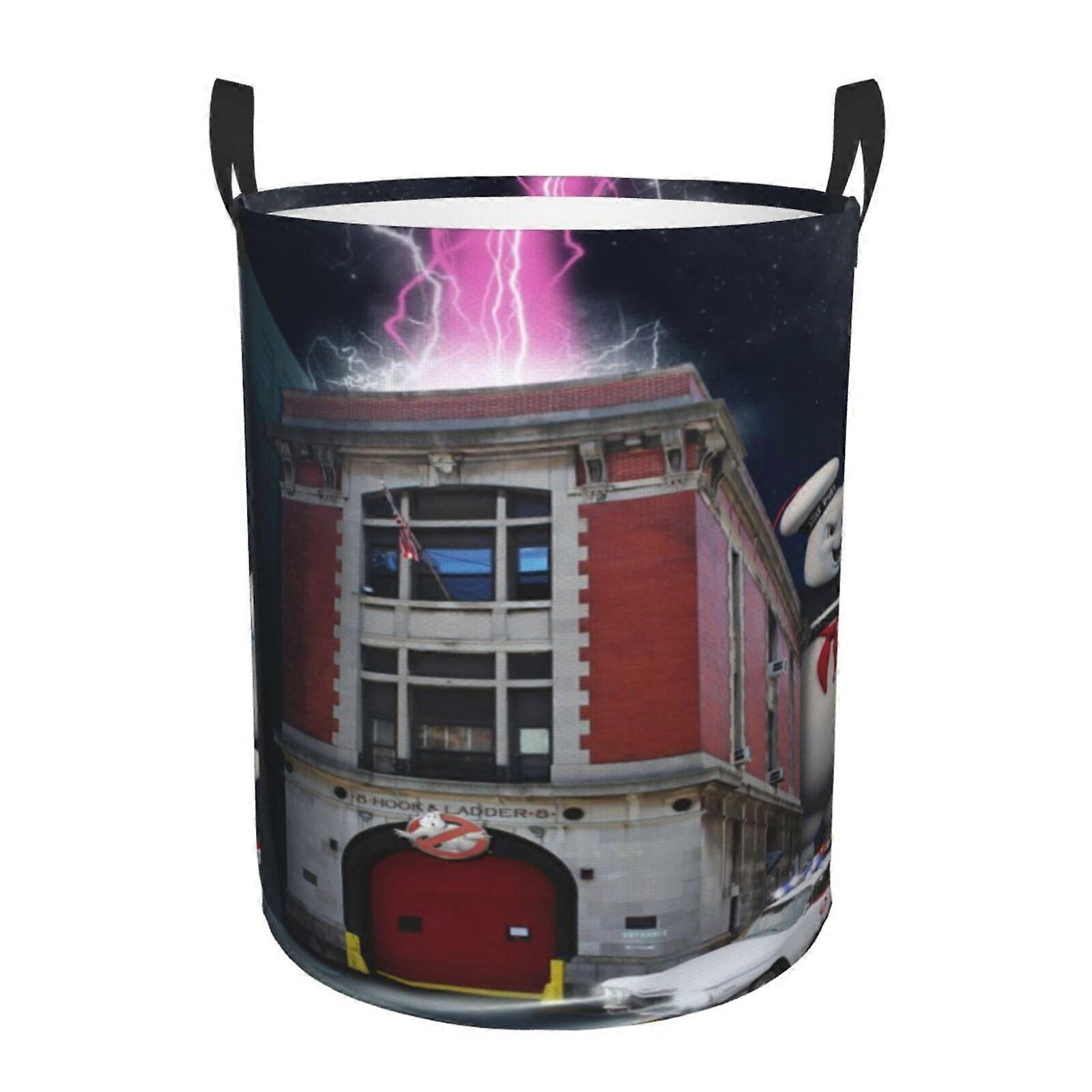 Cesta de Roupa Gráfica 3D Ghostbuster com Alça e SYS29308