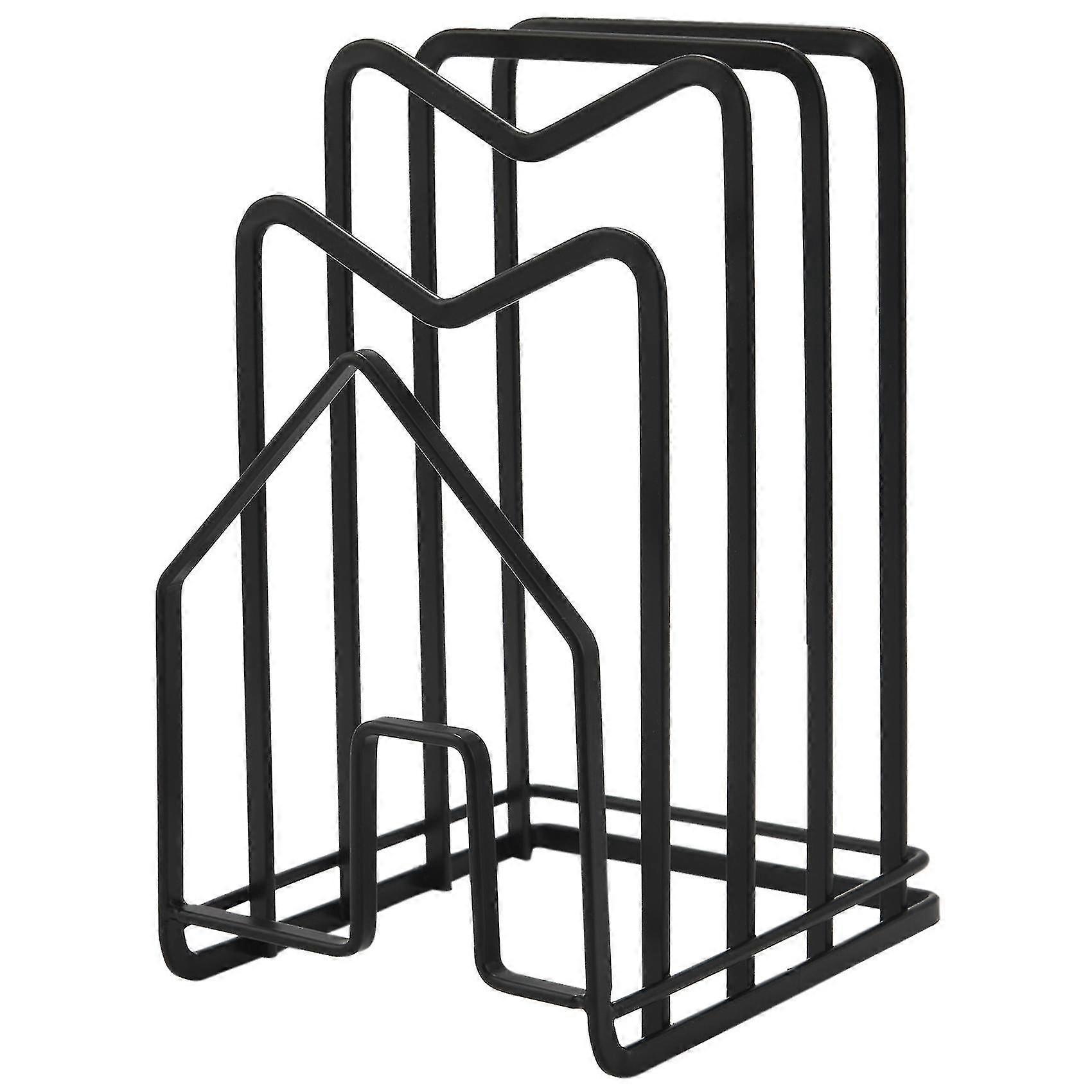 Kitchen Countertop Cutting Board Rack Chopping Board Organizer Stand Holder Pots Pan Lids Rack