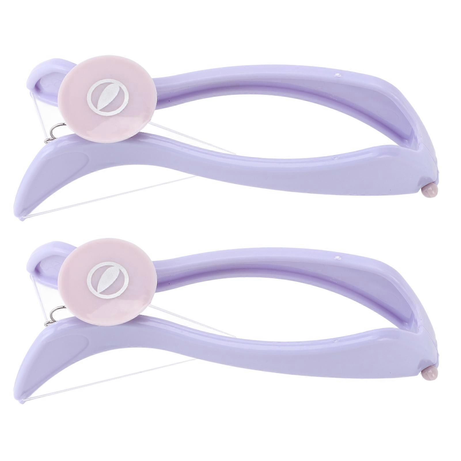 2pcs Manual Facial Threading Hair Removal Gentle Painless Threading Facial Epilator for Chin Upper Lip Arms Legs