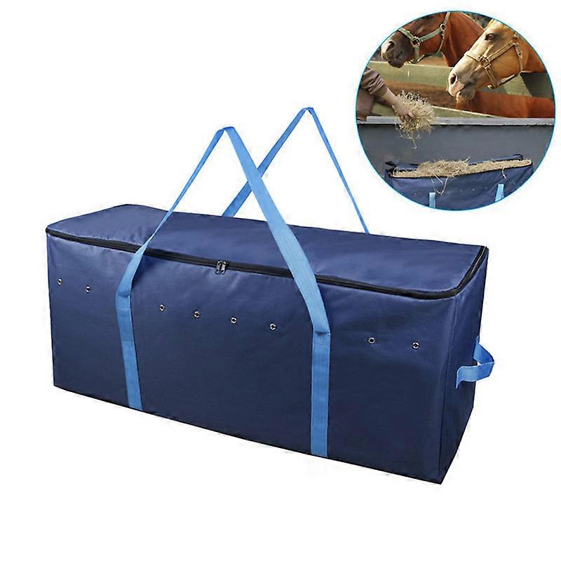 MIMIGO Hay Bale Bag - for Storage and Transport -String Bale of Hay - Ventilated 600D Polyester with a PVC Waterproof Lining - Side Handles and Should