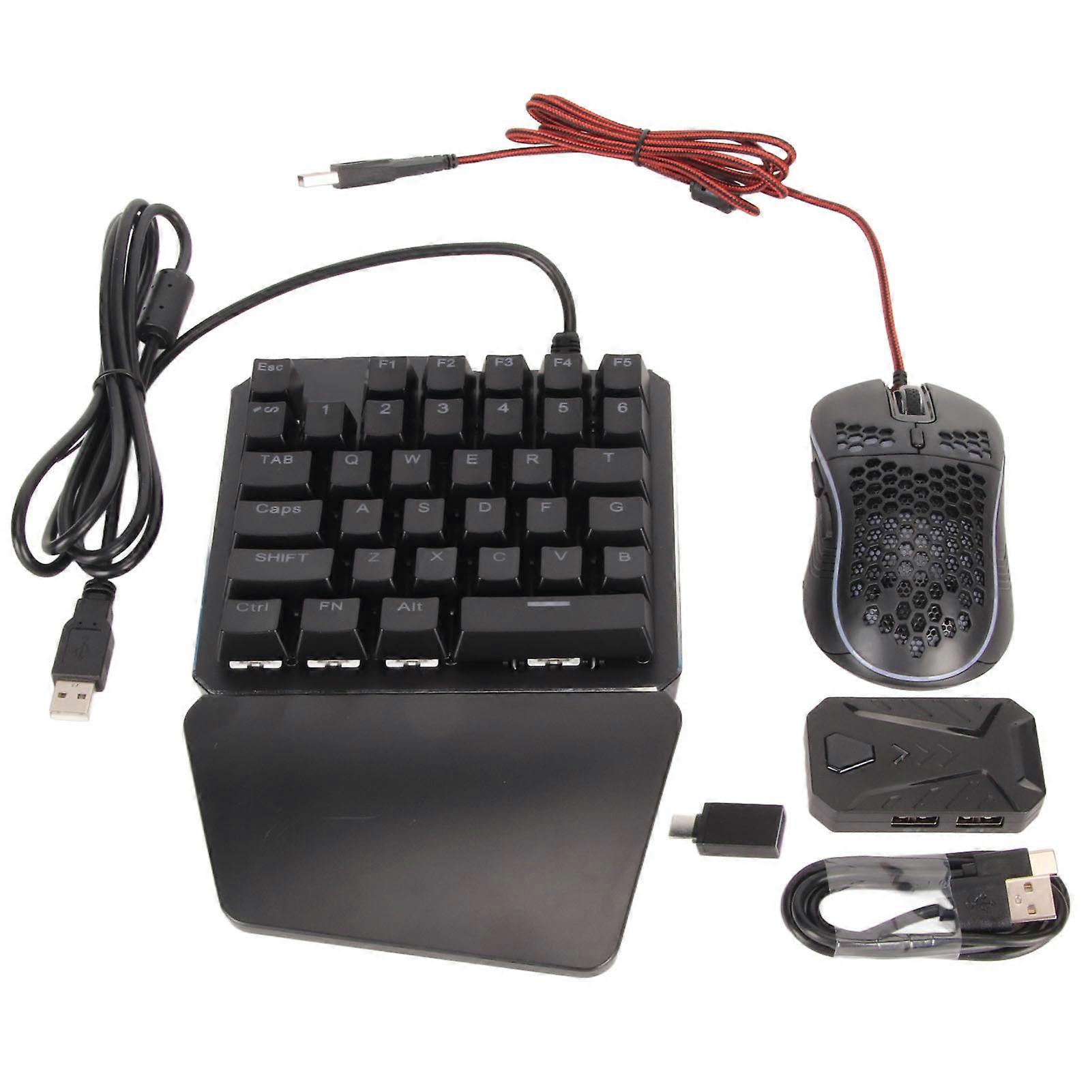 Clavier Souris Convertisseur Ensemble Filaire RGB Mécanique Clavier Souris Adaptateur Combo pour PS5 pour PS3 pour PS4 pour Switch