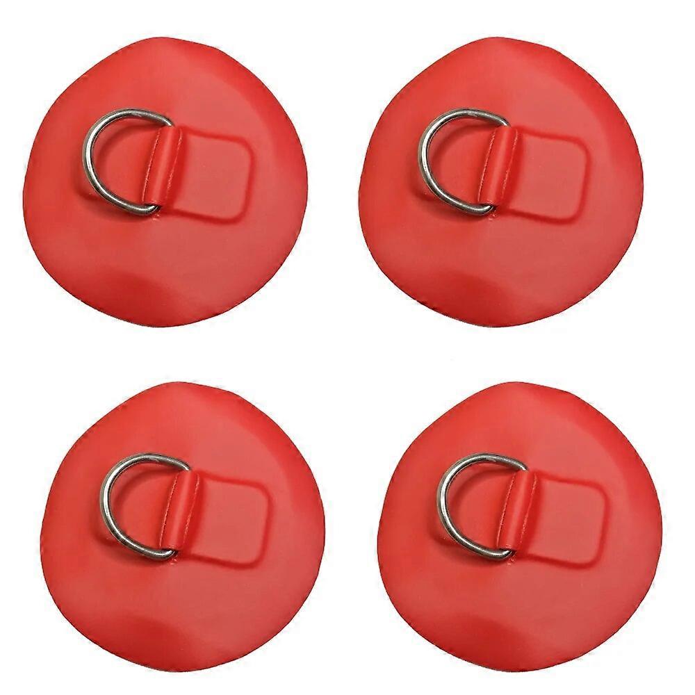 4PCS Edelstahl Schlauchboot D-Ring Pad Patch PVC Rundring Pad für Schlauchboot Floß Beiboot Surfbrett