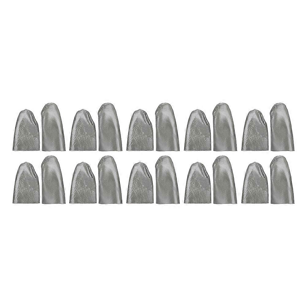 20pcs Cowhide Needle Felting Finger Protector Thumb Index Thimble Guard Hand Craft Knitting Tool