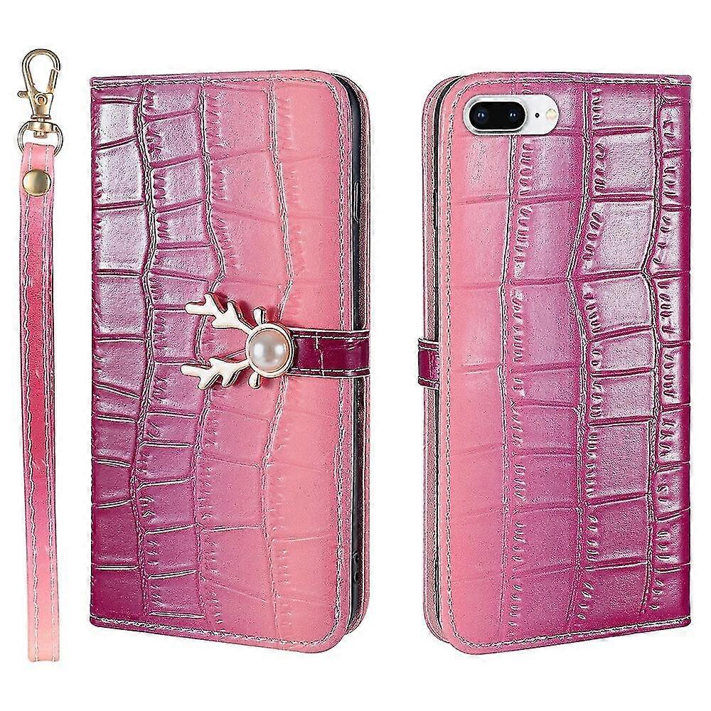 Nueva funda compatible con Iphone 8 Plus / Iphone 7 Plus Deer Designer Pattern Leather Cover