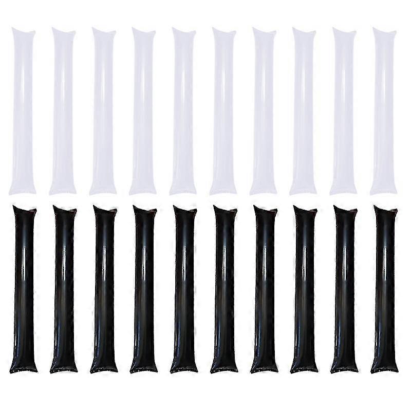 40pcsインフレータブルサンダースティックインフレータブルノイズメーカースティックサッカーコンサート応援スティック