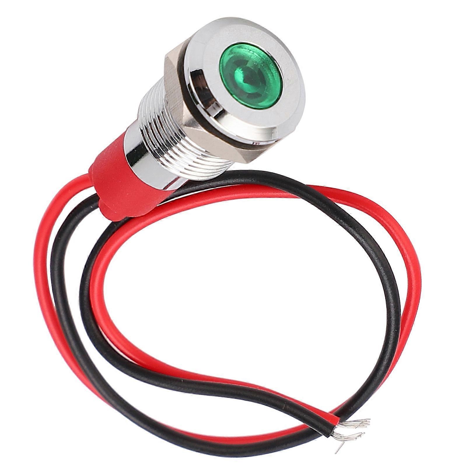 Waterproof LED Metal Indicator Light 10mm24V for Small Corded Industrial Control Components