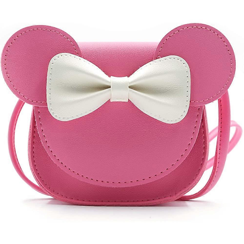 Small Mouse Ear Bow Crossbody Wallet (Black)
