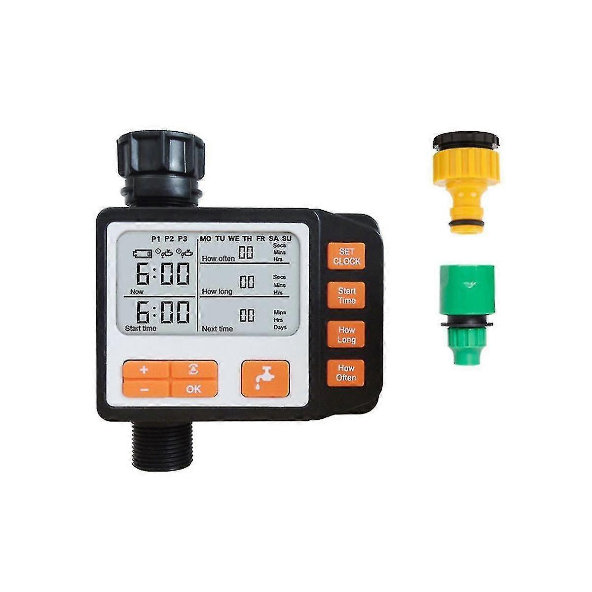 Automatic Irrigation Watering Timer Outdoor Programmable Garden Controller Screen Display Waterproo