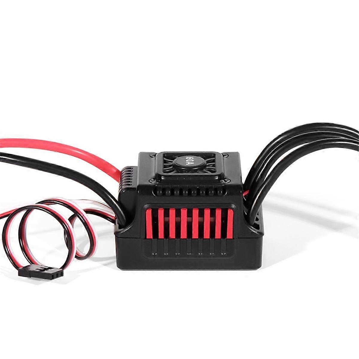 WSDT-60A RC Sensorless Brushless Waterproof 60A ESC Suitable for 1/10 RC ,Compatible with Various Brushless Servos
