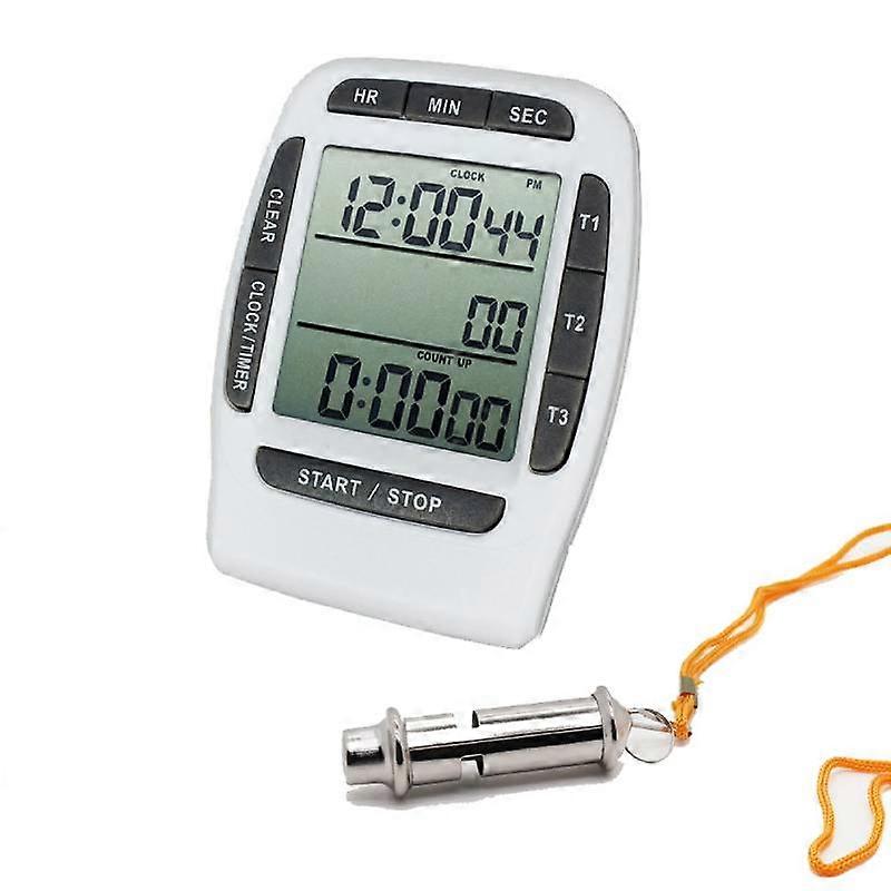 portable,Multi-Channel 3 Channel Kitchen Timer Countdown Timer LCD Timer Accurate Timing Timer and whistle