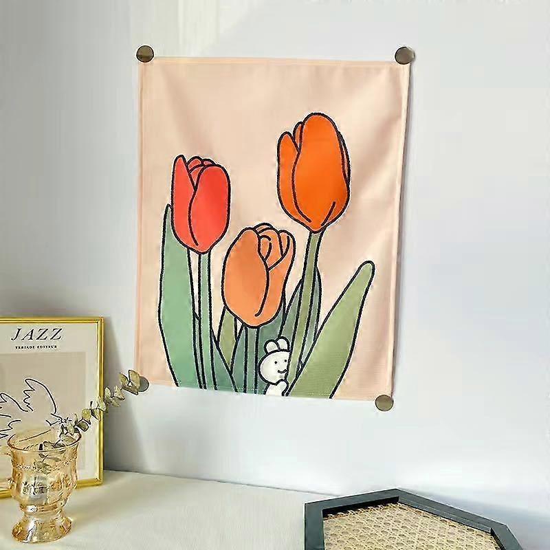 Kawaii Room Decor Background Fabric Girl Room Decoration Dormitory Bedroom Wall Bedspread Cloth Anime Tapestry Decoration Mural