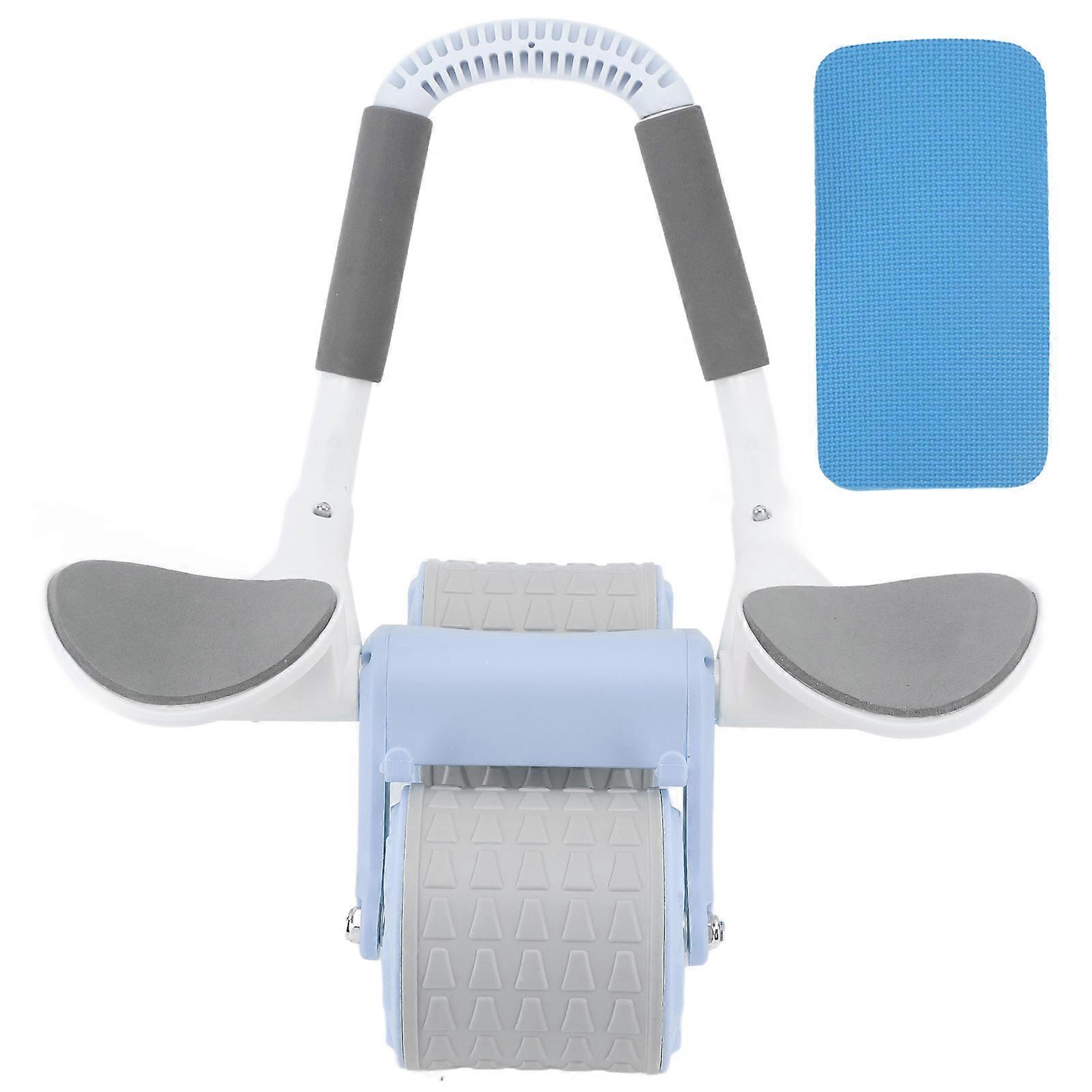 HUIJI Automatic Rebound Abdominal Wheel Detachable Handle Elbow Support Ab Core Equipment Wheel for Home
