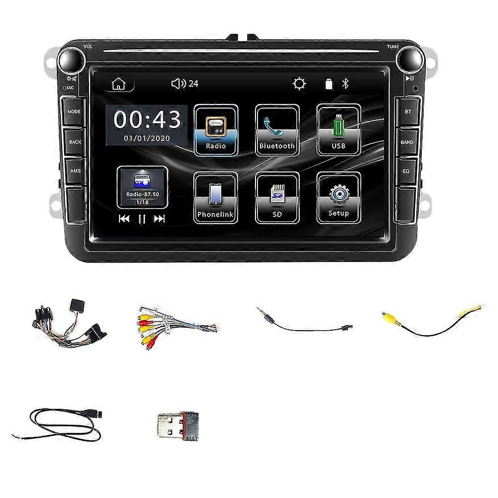 Αυτοκίνητο αρρενωπό αυτόματο carplay 8 ίντσα 2 Din mp5 παίκτης για γκολφ 5 6 Mk5 Mk6 cc 6rd035187b