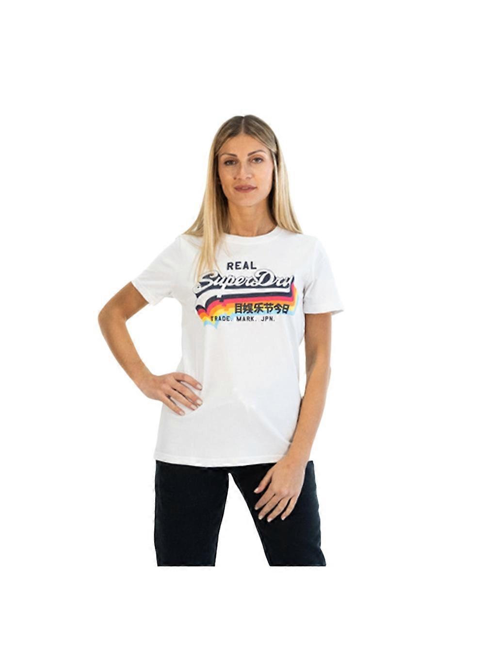 Vintage Women's Original Superdry T Shirt White